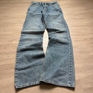 26x30 Faded Stacked Flared Bootcut Denim Jeans Vintage Y2K